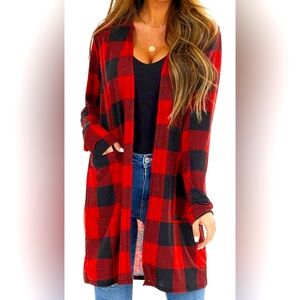 Buffalo Plaid Cardigan Small